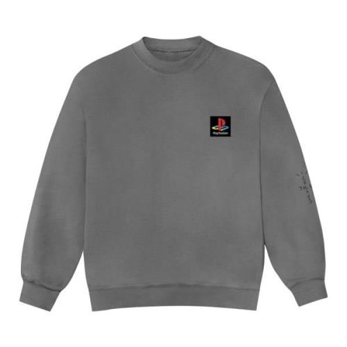 Beperkte Oplage Classic Crewneck Gewassen Grijs Travis Scott , Gray , ...