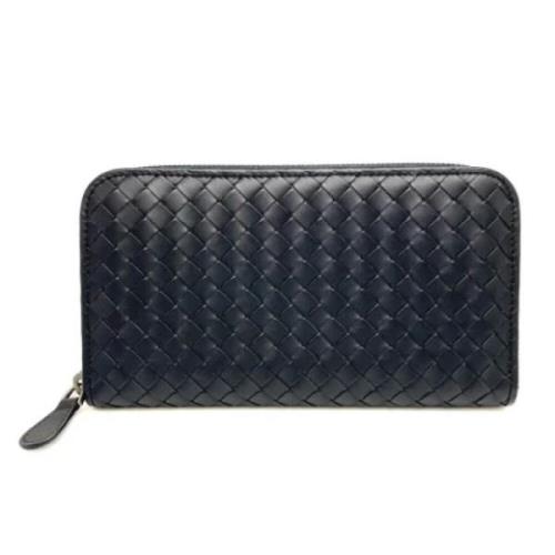 Pre-owned Leather wallets Bottega Veneta Vintage , Black , Unisex