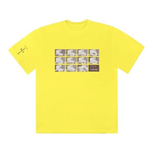 Beperkte oplage McDonald's Menu Mono Logo T-shirt Travis Scott , Yello...