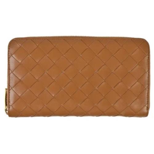 Pre-owned Leather wallets Bottega Veneta Vintage , Brown , Dames