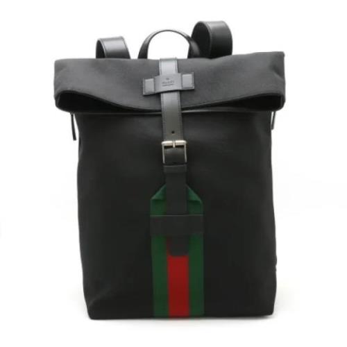 Pre-owned Canvas shoulder-bags Gucci Vintage , Black , Dames