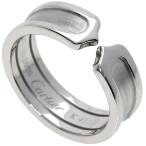 Pre-owned White Gold rings Cartier Vintage , Gray , Dames