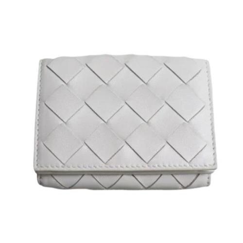 Pre-owned Leather wallets Bottega Veneta Vintage , White , Dames