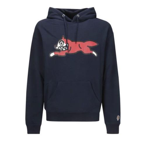 Hoodie met voorprint Icecream , Blue , Heren