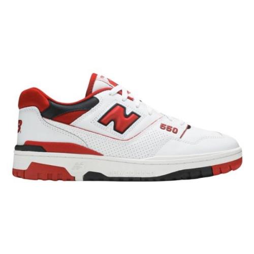 Beperkte Oplage Wit Rood 550 Retro New Balance , Multicolor , Heren