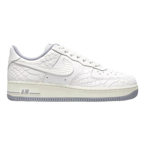 Witte Python Lage Top Sneakers Nike , White , Heren