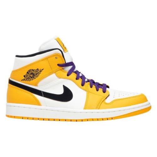 Beperkte oplage Air Jordan 1 Mid Lakers Nike , Multicolor , Heren