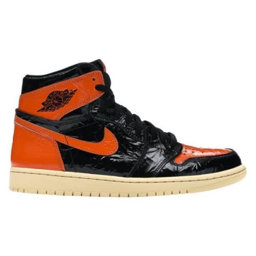 Limited Edition Retro 1 High Shattered Nike , Black , Heren