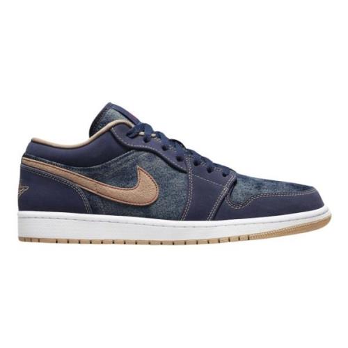 Beperkte oplage Denim Air Jordan 1 Low SE Nike , Blue , Heren