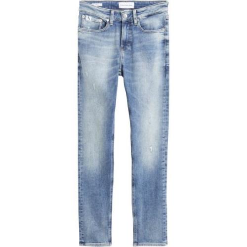 Blauwe Skinny Broek Calvin Klein , Blue , Heren