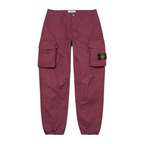 Beperkte oplage Reactieve IJs Camo Cargo Broek Stone Island , Red , He...