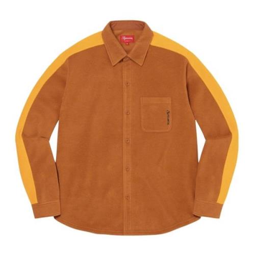 Rust Polartec Shirt Beperkte Oplage Supreme , Orange , Heren