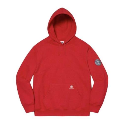 Rode Timberland Hoodie Beperkte Oplage Supreme , Red , Heren