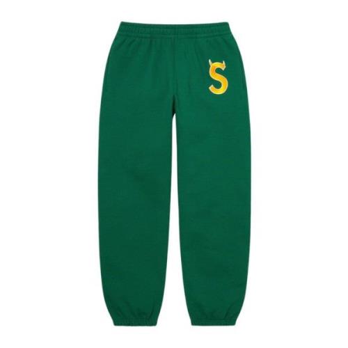 Beperkte oplage Logo Sweatpant Donkergroen Supreme , Green , Heren