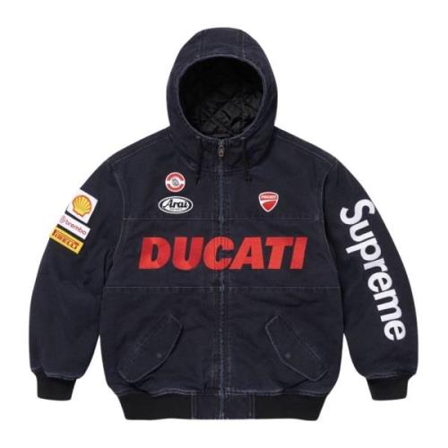 Beperkte oplage Ducati Hooded Work Jacket Supreme , Black , Heren