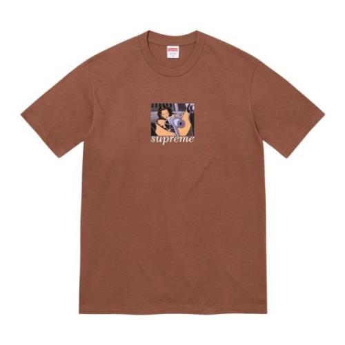 Aeon Flux Gun Tee Limited Edition Supreme , Brown , Heren