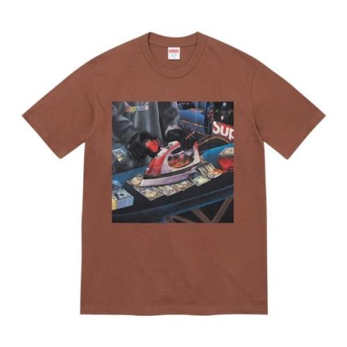 Beperkte oplage Gas Tee Bruin Supreme , Brown , Heren