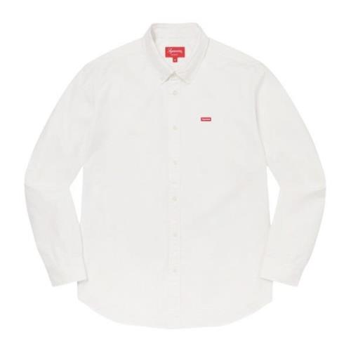 Beperkte Oplage Wit Twill Overhemd Supreme , White , Heren