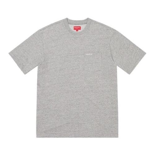 Beperkte Oplage Zak T-shirt Heather Grey Supreme , Gray , Heren