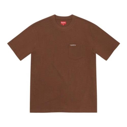 Limited Edition Pocket Tee Bruin Fw21 Supreme , Brown , Heren