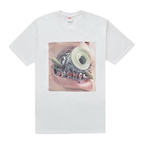 Klassieke Witte Bretels Tee Limited Edition Supreme , White , Heren