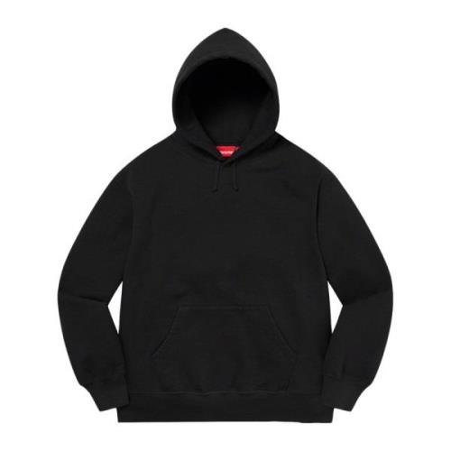 Limited Edition Satin Appliqué Hoodie Zwart Supreme , Black , Heren