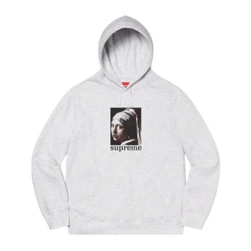 Beperkte Oplage Parel Hoodie Ash Grey Supreme , Gray , Heren