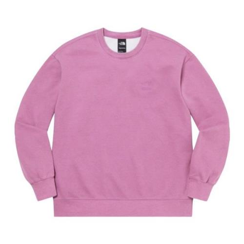 Limited Edition Pigment Gedrukte Crewneck Roze Supreme , Pink , Heren