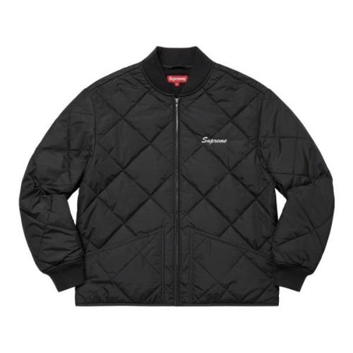 Beperkte oplage Gewatteerde werkjas zwart Supreme , Black , Dames