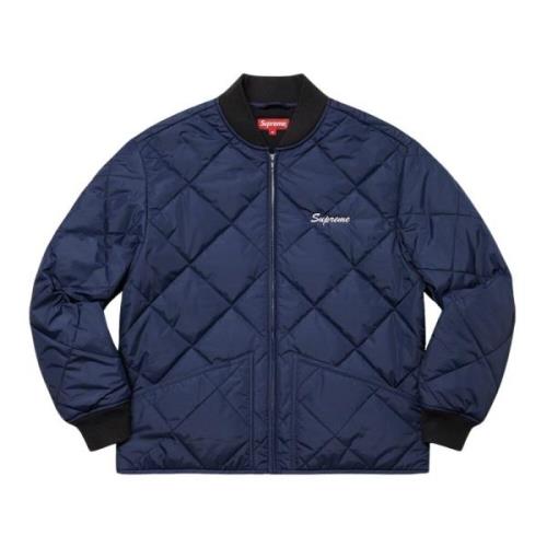 Blauwe Gewatteerde Werkjas Limited Edition Supreme , Blue , Heren