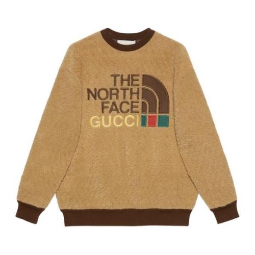 Beperkte oplage Faux Fur Sweatshirt Bruin Gucci , Brown , Heren