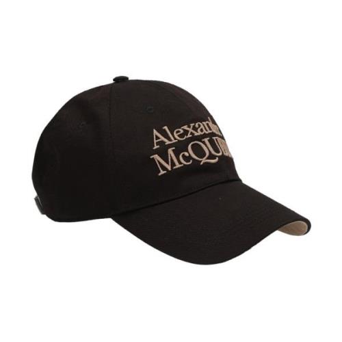 Stijlvolle Hoed voor Mannen en Vrouwen Alexander McQueen , Black , Her...