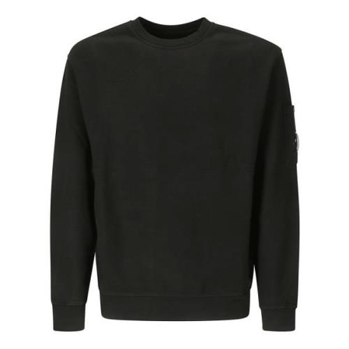 Diagonal Fleece Crew Neck Sweatshirt C.p. Company , Black , Heren