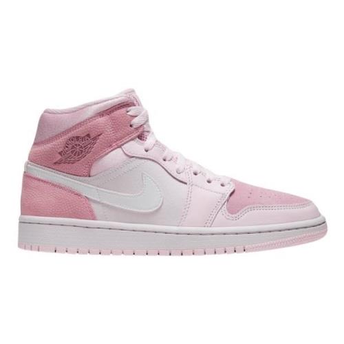 Digital Pink Air Jordan 1 Mid Limited Edition Nike , Pink , Heren