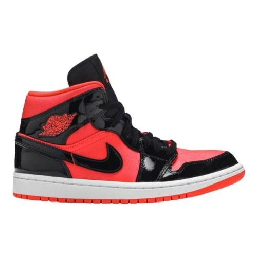 Limited Edition Air Jordan 1 Mid Nike , Black , Heren