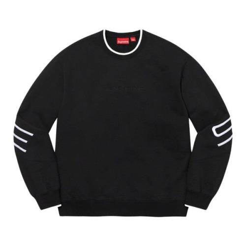 Zwarte Crewneck Beperkte Oplage Stretch Supreme , Black , Heren