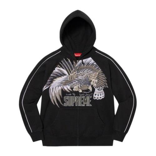 Beperkte oplage Falcon Raglan Hoodie Zwart Supreme , Black , Heren