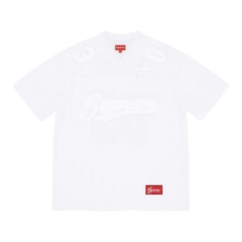 Beperkte oplage Mesh Stripe Voetbalshirt Supreme , White , Heren