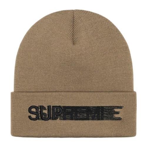 Limited Edition Motion Logo Beanie Supreme , Beige , Unisex