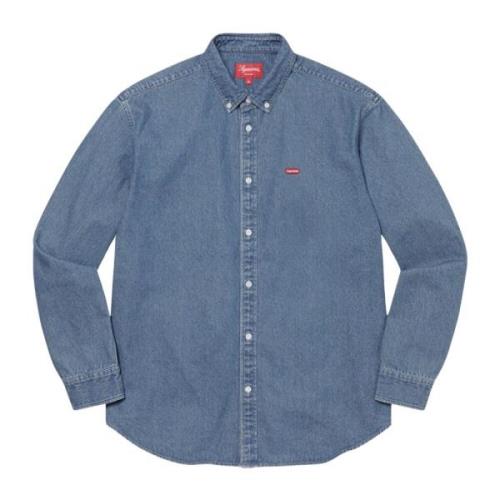 Beperkte Oplage Twill Shirt Denim Supreme , Blue , Heren