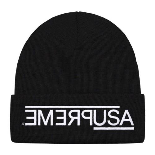 Beperkte Oplage Zwarte Beanie Supreme , Black , Unisex