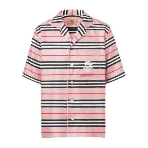 Zijden Iconisch Archief Pyjama Shirt Supreme , Pink , Heren