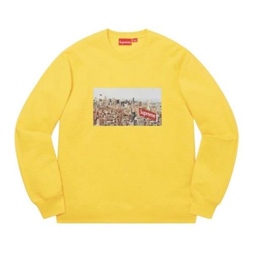 Beperkte oplage Stad Aerial Crewneck Sweatshirt Supreme , Yellow , Her...