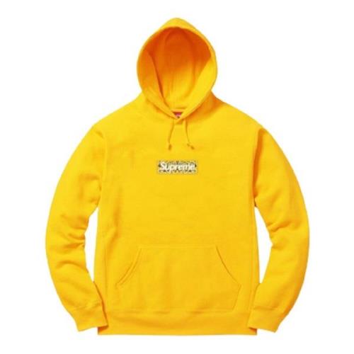 Limited Edition Bandana Box Logo Hoodie Geel Supreme , Yellow , Heren