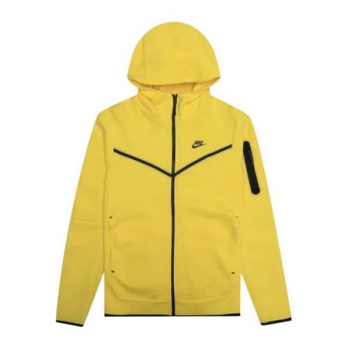 Tech Fleece Full-Zip Hoodie Yellow Strike/Black Nike , Yellow , Heren