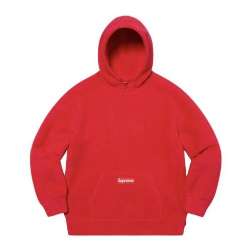 Rode Polartec Hoodie Beperkte Oplage Supreme , Red , Heren