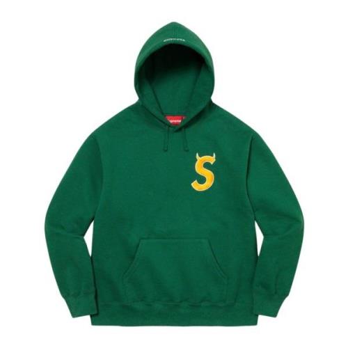 Beperkte oplage Logo Hoodie Donkergroen Supreme , Green , Heren