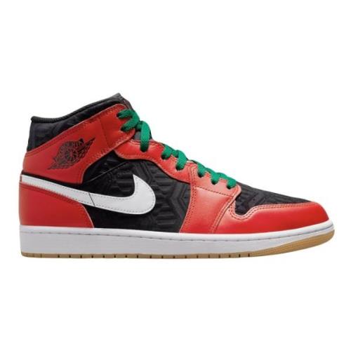 Kersteditie Air Jordan 1 Mid SE Nike , Red , Heren