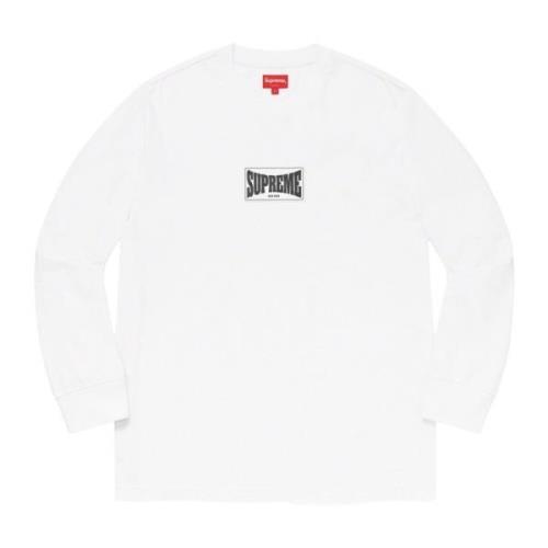 Beperkte Oplage Geweven Label Top Wit Supreme , White , Heren