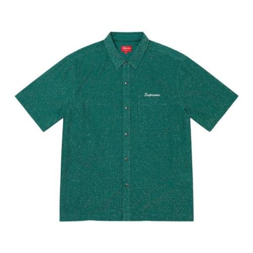 Groene Lurex Shirt Limited Edition Supreme , Green , Heren